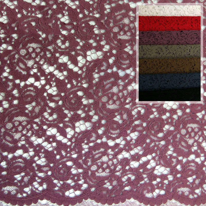 Lace Fabric Dress Bridal Nylon Warp Knit for Women's Wear Wholesale Su 11